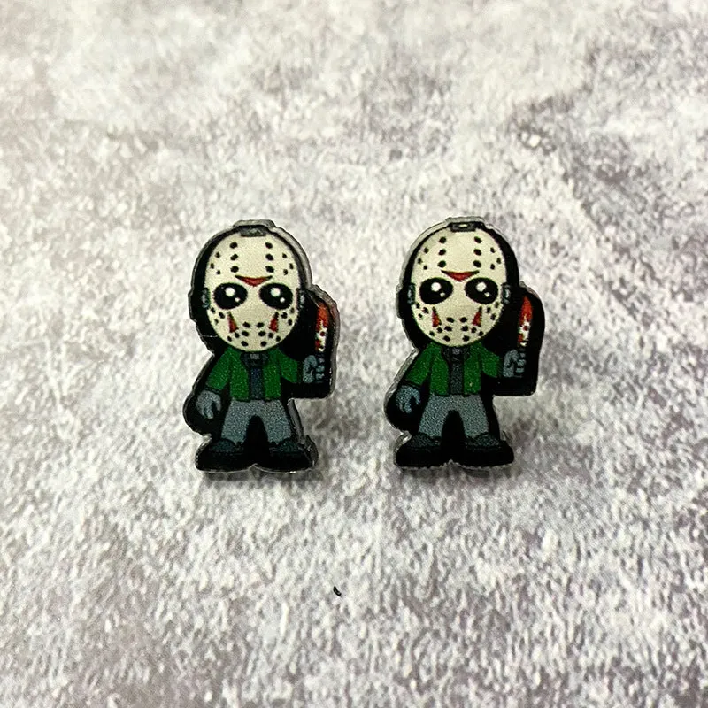 Wholesale Halloween Horror Acrylic Earrings
