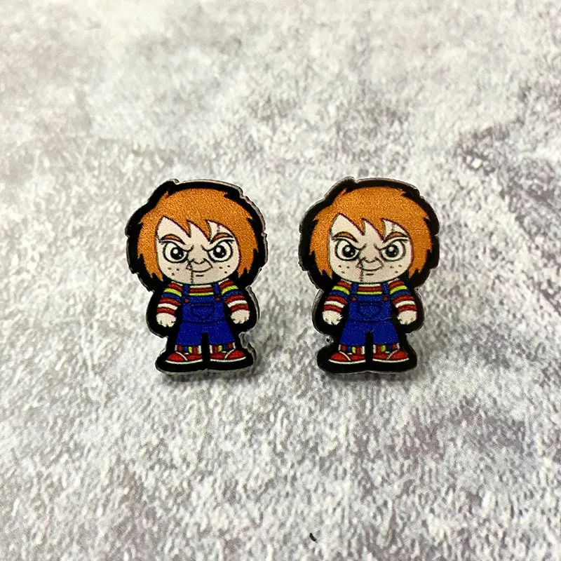 Wholesale Halloween Horror Acrylic Earrings