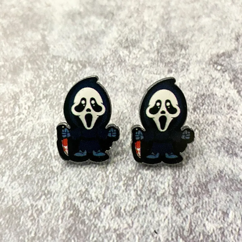 Wholesale Halloween Horror Acrylic Earrings