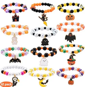 Wholesale Halloween Pumpkin Acrylic Bracelet
