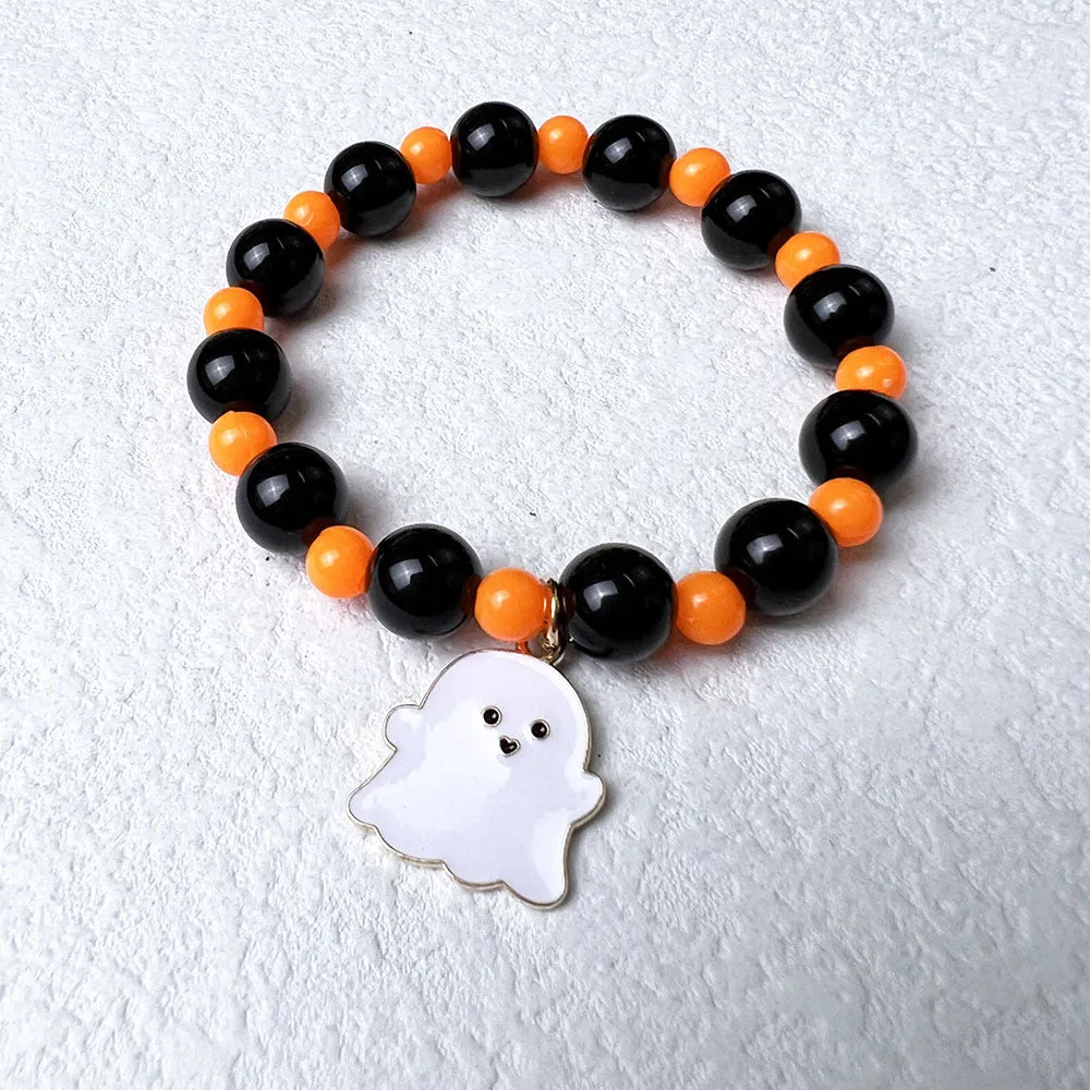 Wholesale Halloween Pumpkin Acrylic Bracelet