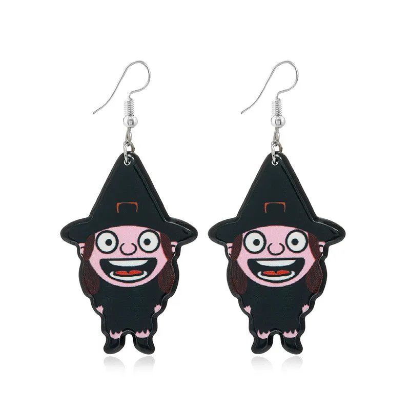Wholesale Halloween Series Funny Creative Acrylic Earrings