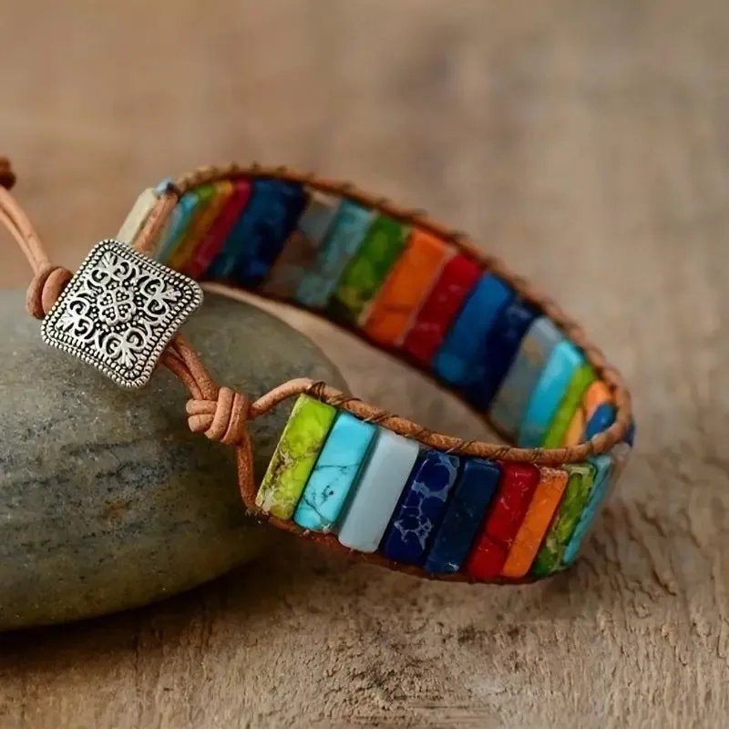 Wholesale Hand-woven Leather European and American Bohemian Creative Bracelet