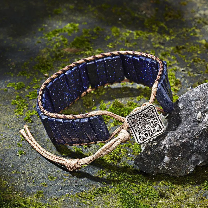 Wholesale Hand Woven Natural Stone Bracelet