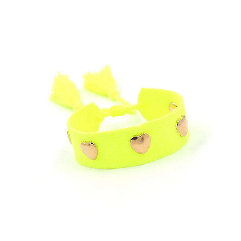 Wholesale Hand Woven Tassel Polyester Bracelet