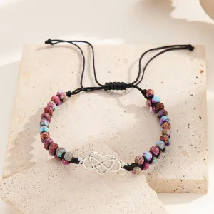 Wholesale Hand Woven Turquoise Natural Stone Double Bracelet
