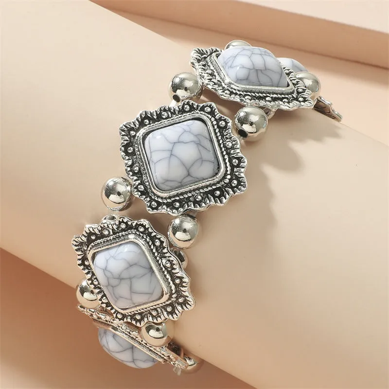 Wholesale Handmade Antique Silver Alloy Bracelet