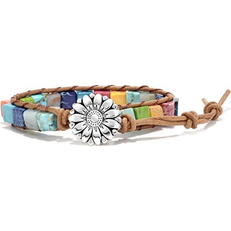 Wholesale Handmade Woven Leather Zircon Bracelets