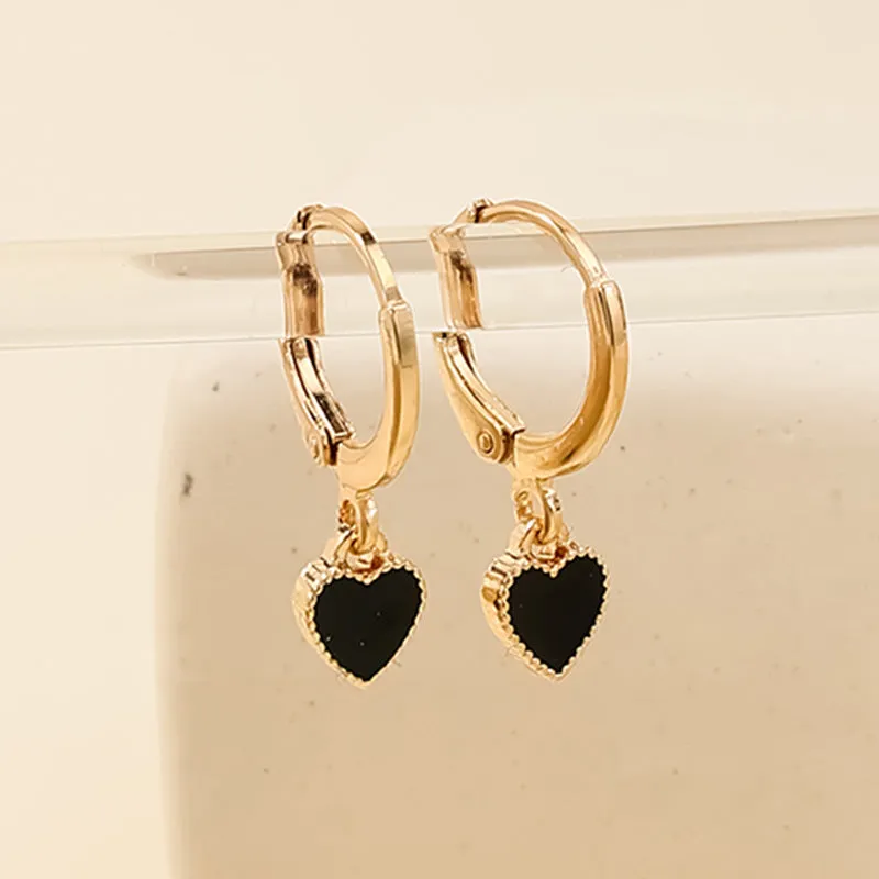 Wholesale  heart-shaped simple earrings