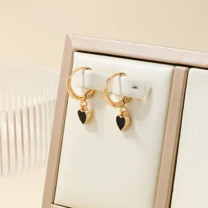 Wholesale  heart-shaped simple earrings
