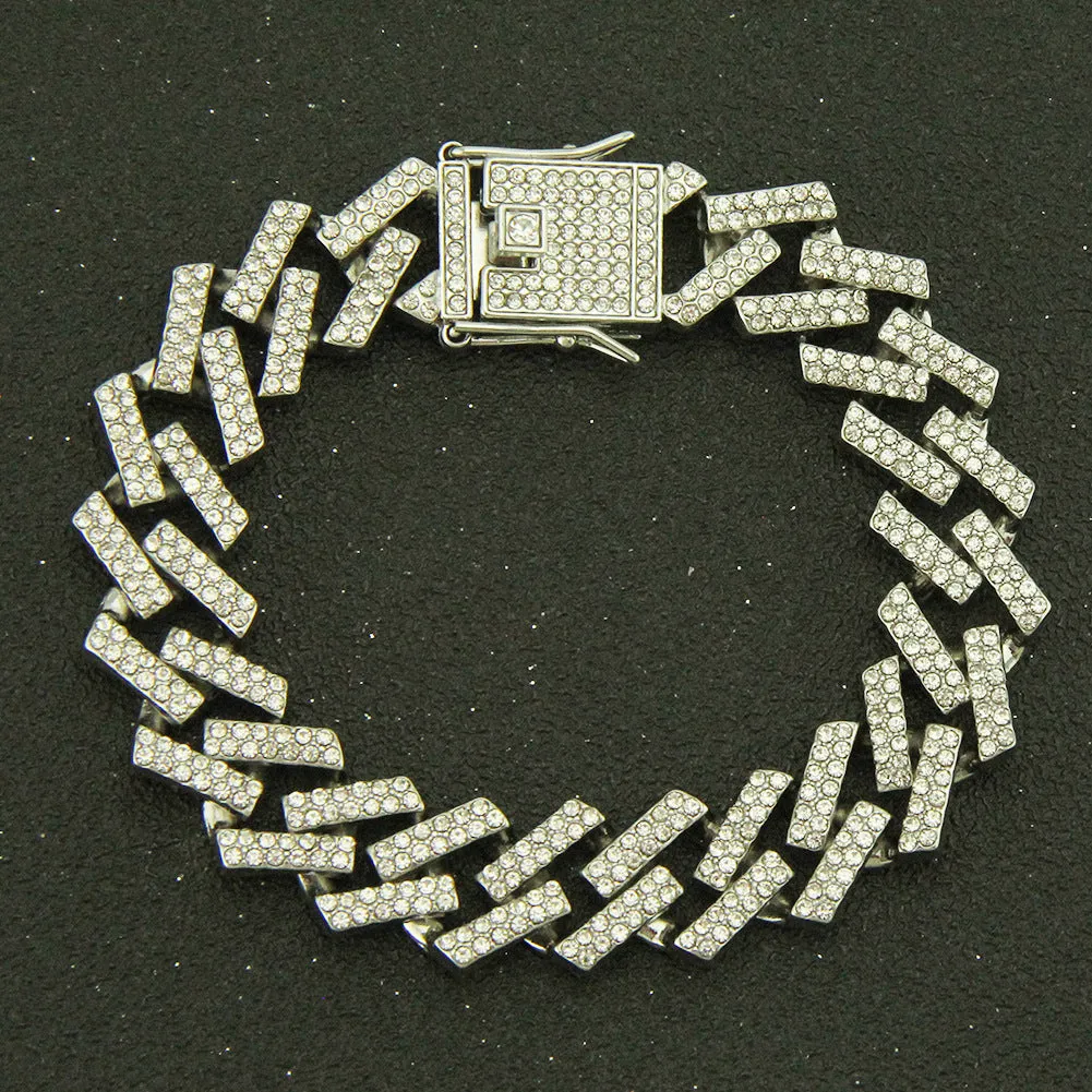 Wholesale Hip Hop Cuban Alloy Bracelet