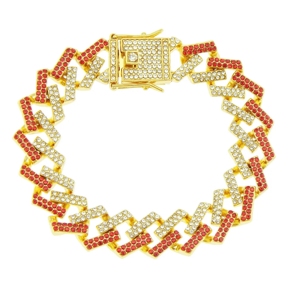 Wholesale Hip Hop Cuban Alloy Bracelet