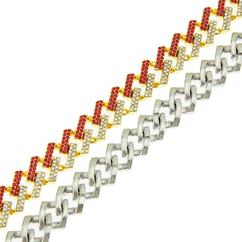 Wholesale Hip Hop Cuban Alloy Bracelet