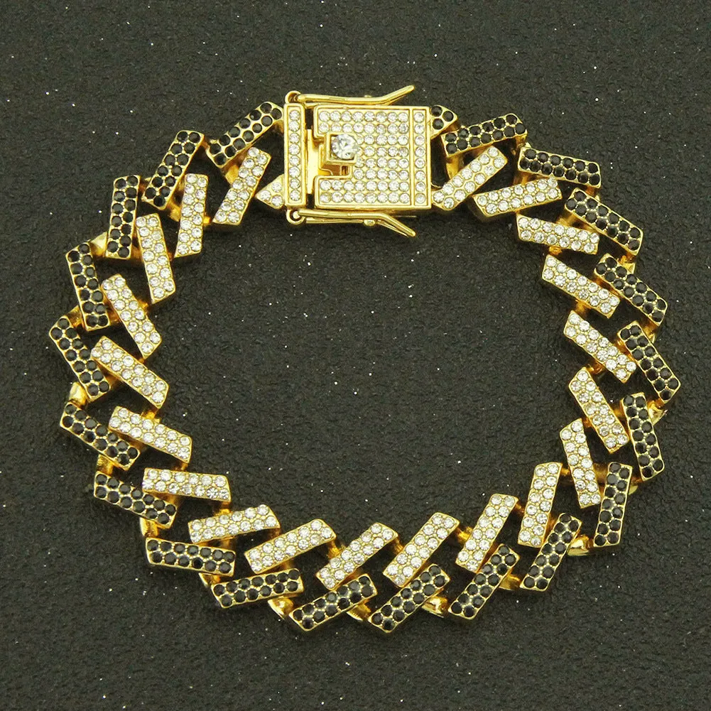 Wholesale Hip Hop Cuban Alloy Bracelet