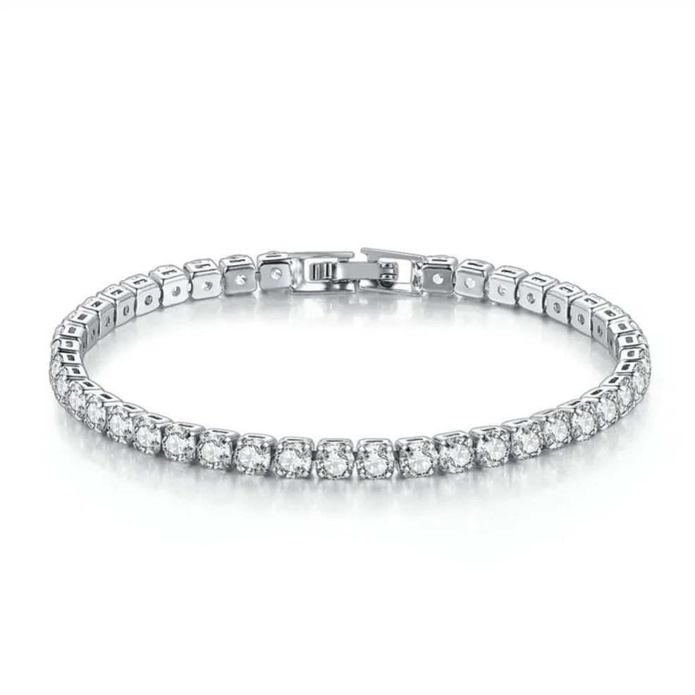 Wholesale Hip-hop Micro Inlaid Zircon Copper Bracelets