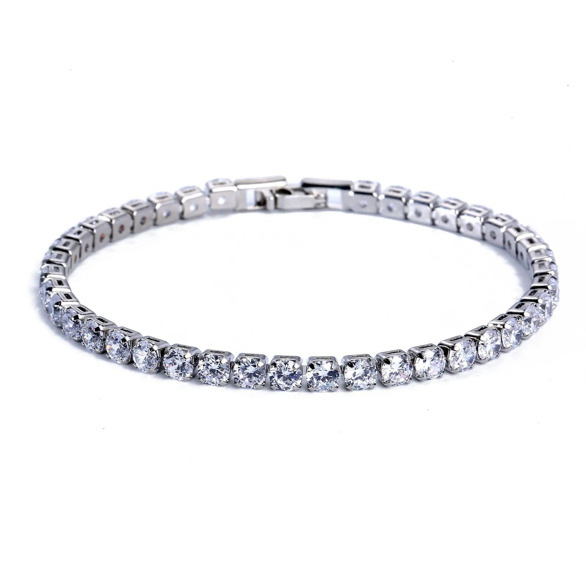 Wholesale Hip-hop Micro Inlaid Zircon Copper Bracelets