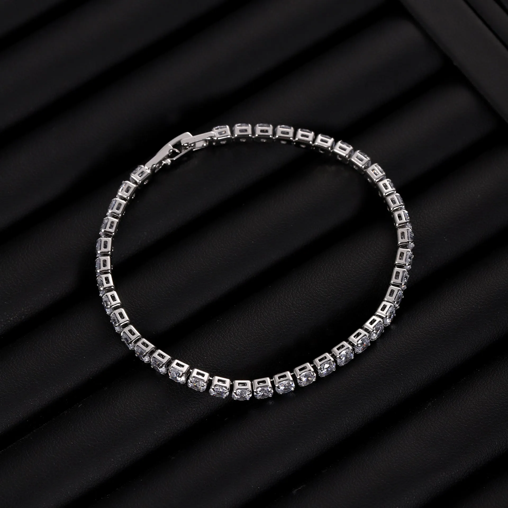 Wholesale Hip-hop Micro Inlaid Zircon Copper Bracelets