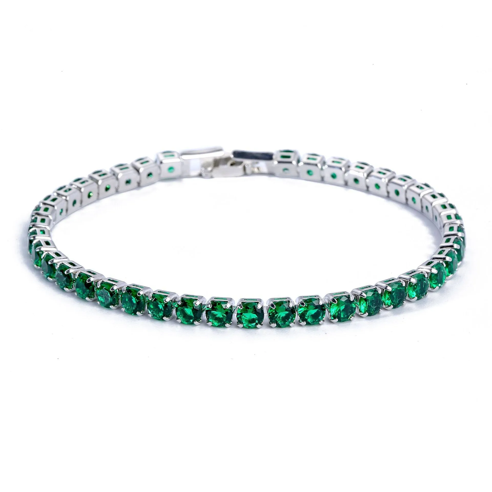 Wholesale Hip-hop Micro Inlaid Zircon Copper Bracelets