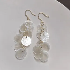 Wholesale Holiday Style Long Tassel Shell Earrings