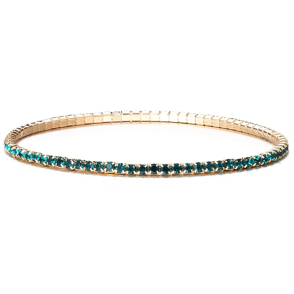 Wholesale Inlaid Colored Rhinestone Bracelets