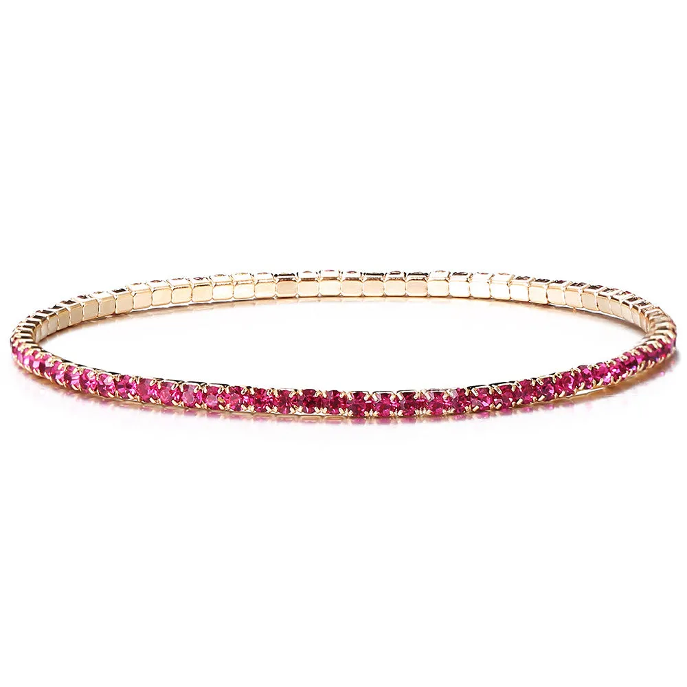 Wholesale Inlaid Colored Rhinestone Bracelets