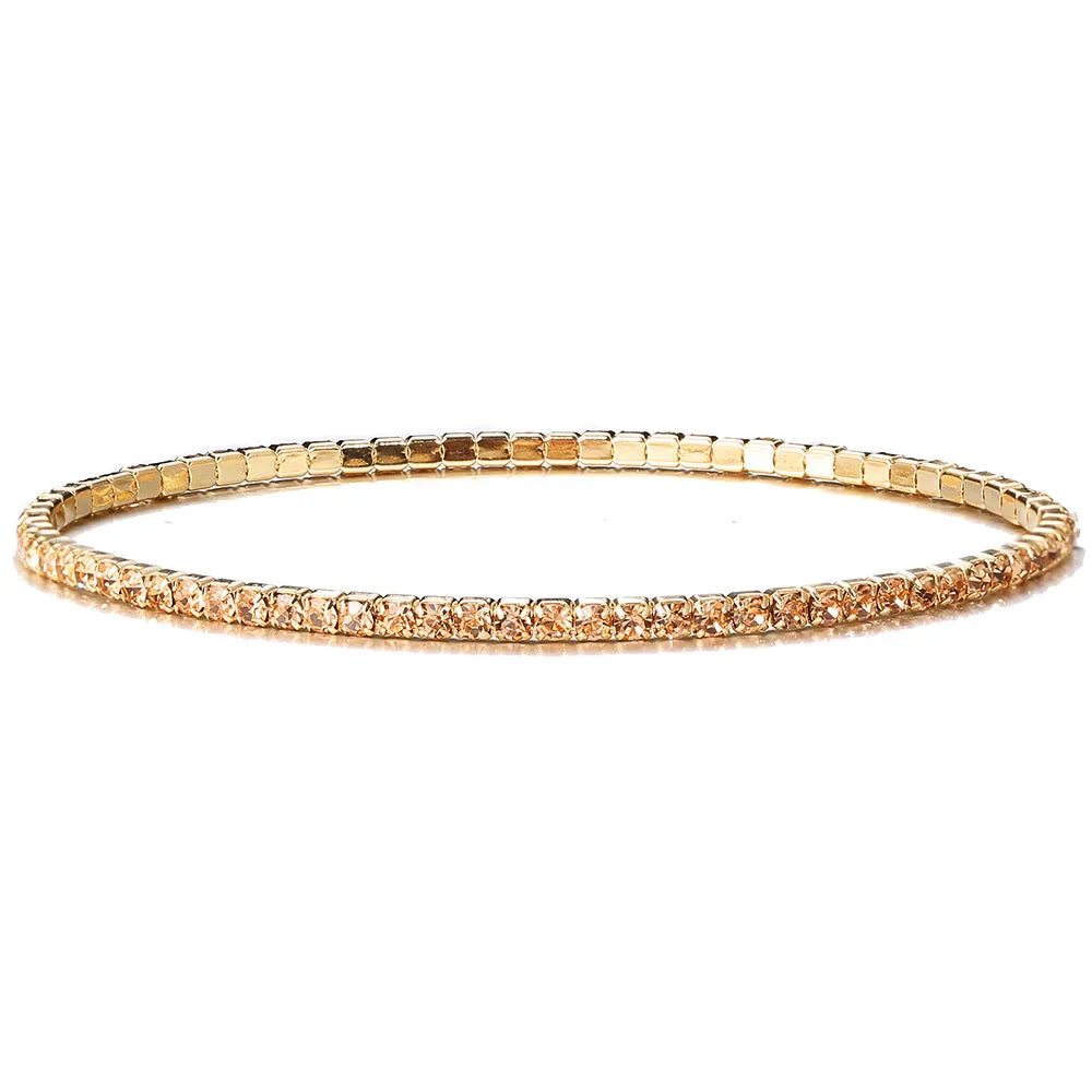 Wholesale Inlaid Colored Rhinestone Bracelets