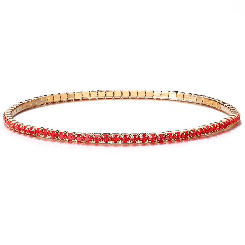 Wholesale Inlaid Colored Rhinestone Bracelets