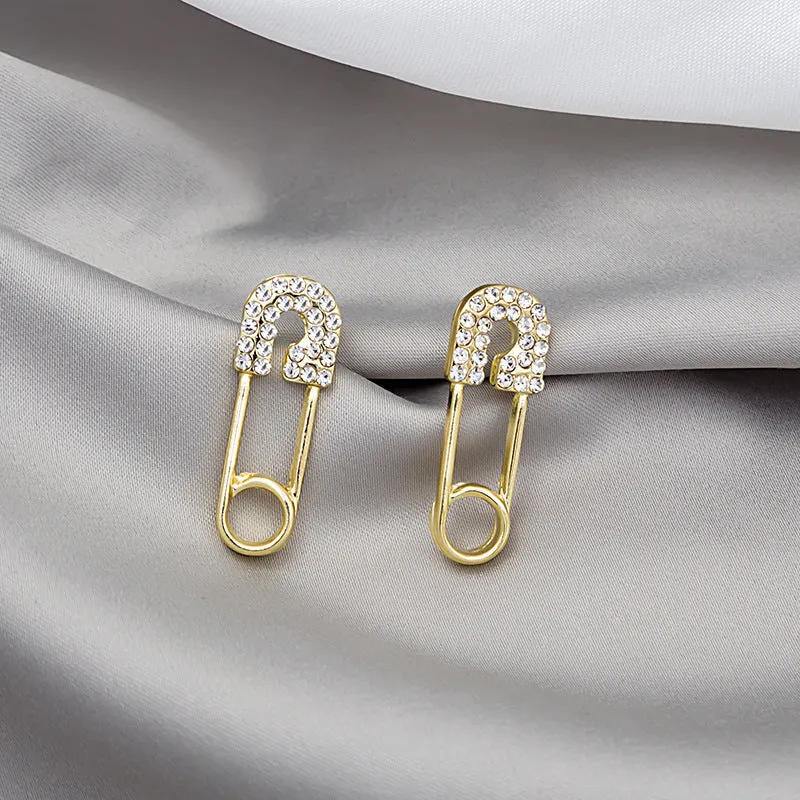 Wholesale ins personality retro French flower heart earrings