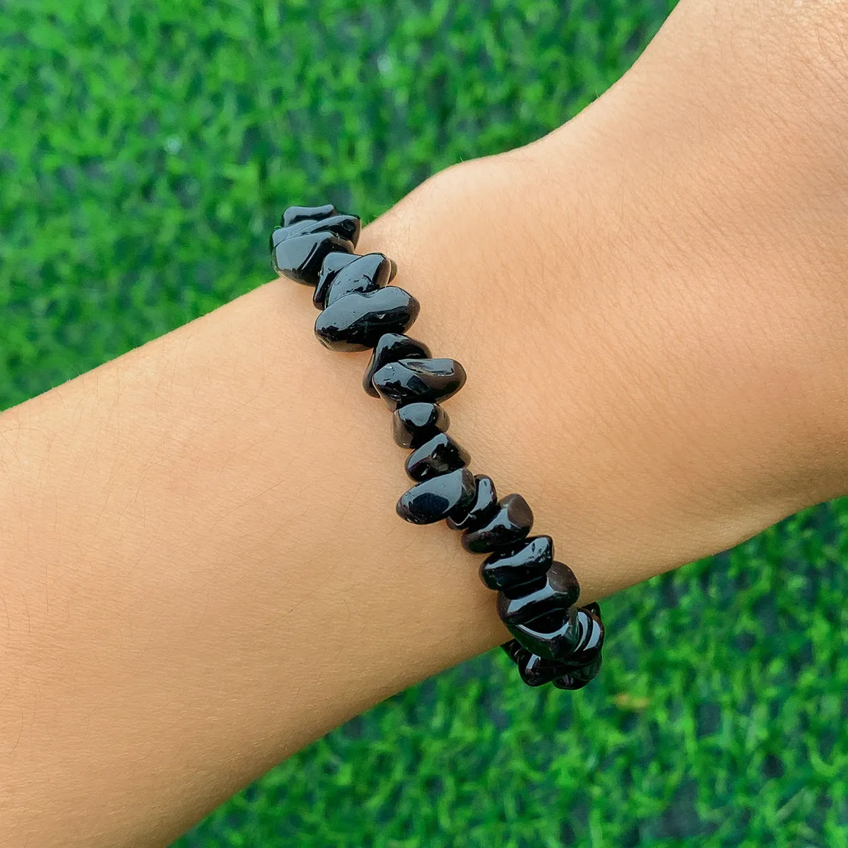 Wholesale Irregular Geometric Colored Crushed Stone Bracelet