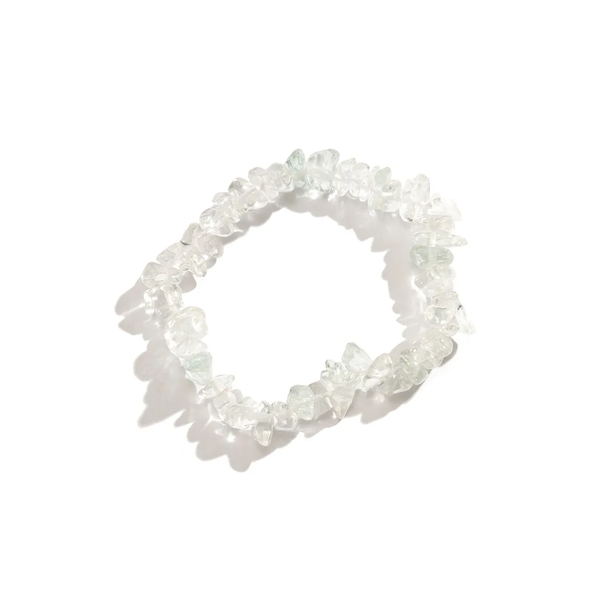 Wholesale Irregular Geometric Colored Crushed Stone Bracelet