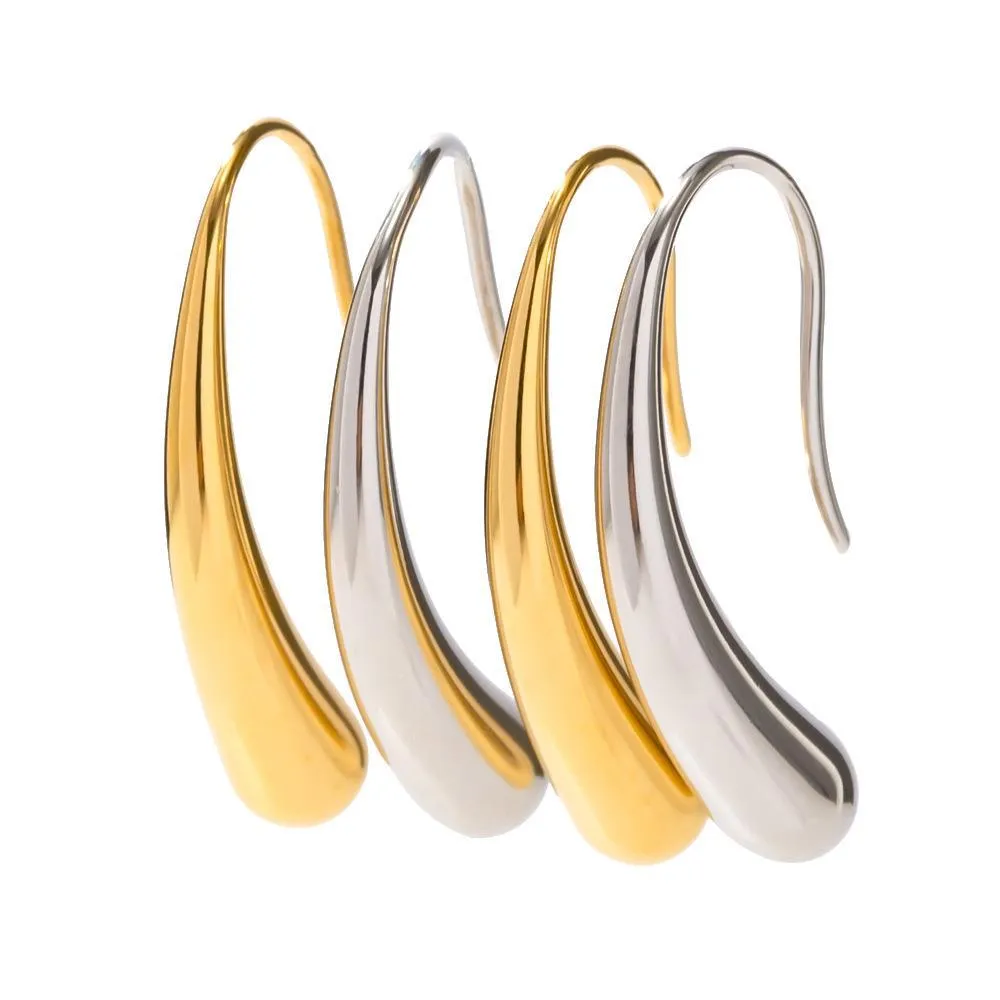 Wholesale Irregular Water Droplet Stainless Steel Earrings
