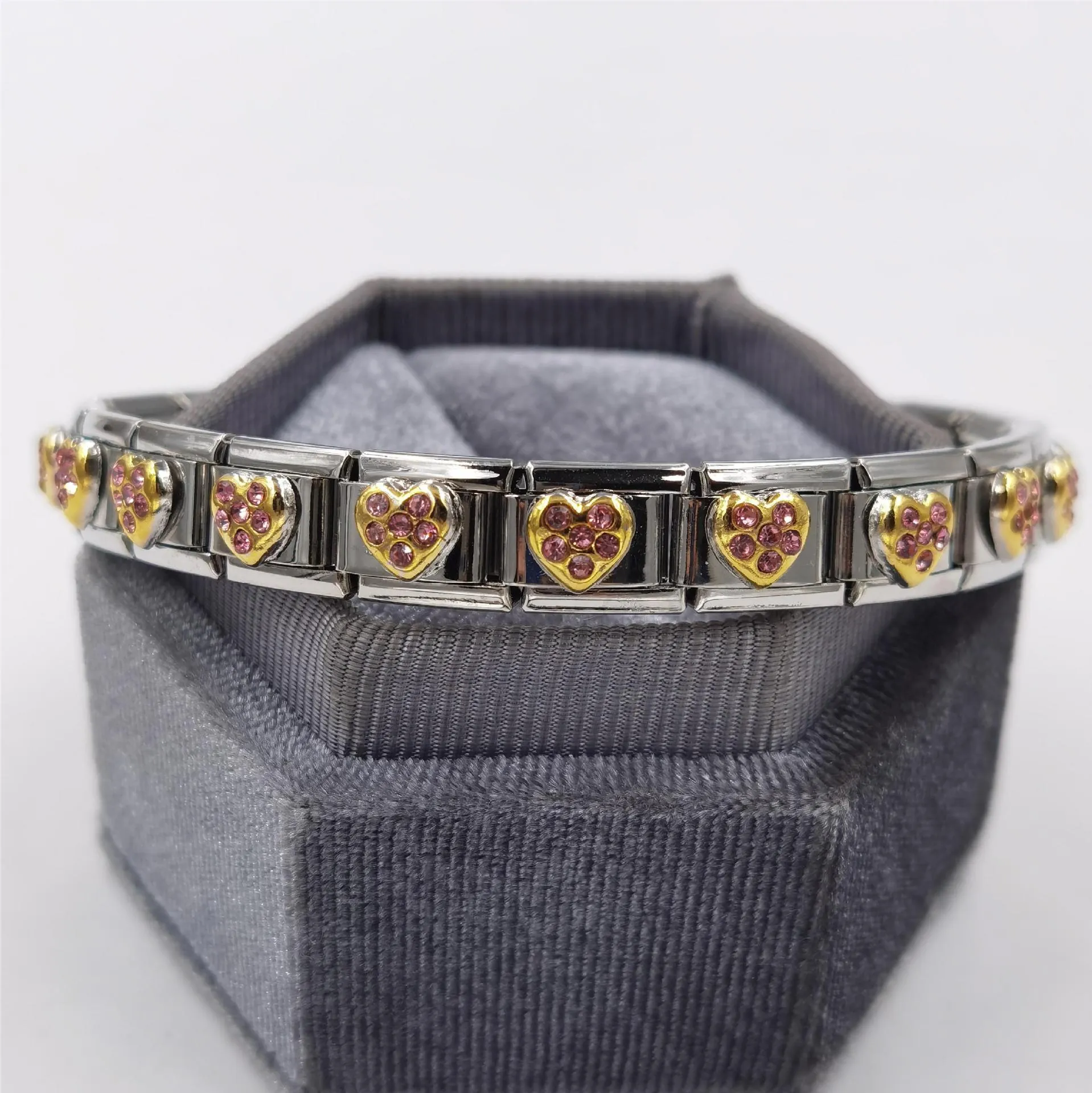 Wholesale Italian Charm Bracelet DIY Module Splicing Stainless Steel Bracelet Accessories Charms