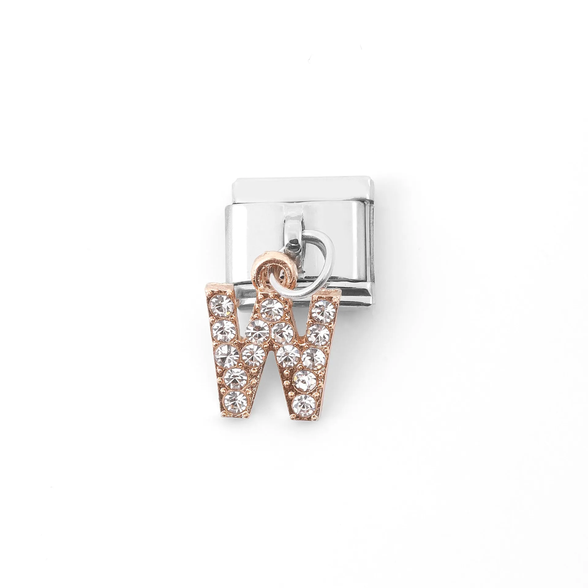 Wholesale Italian Charm Bracelet Stainless Steel Pendant Letter Module Charms