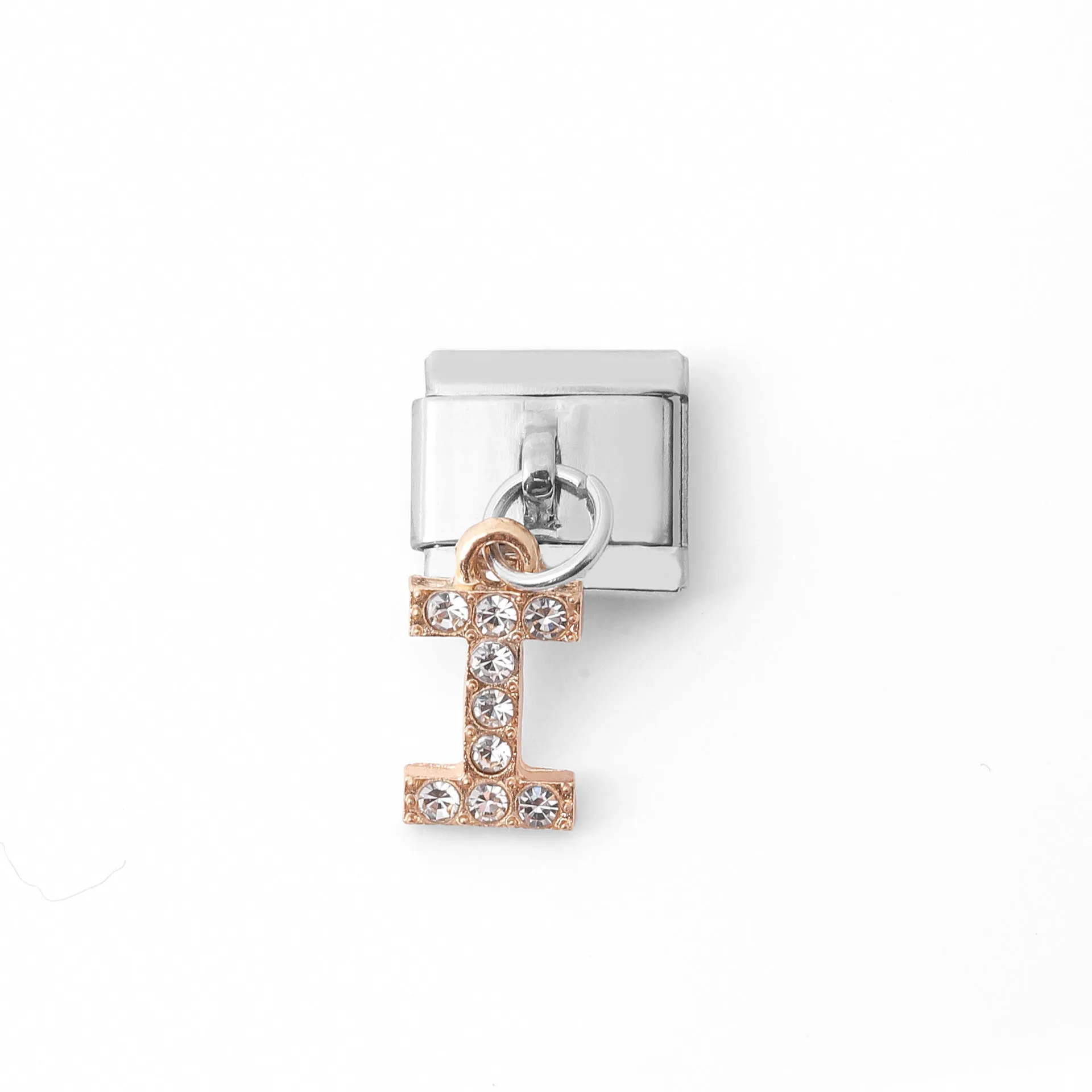 Wholesale Italian Charm Bracelet Stainless Steel Pendant Letter Module Charms