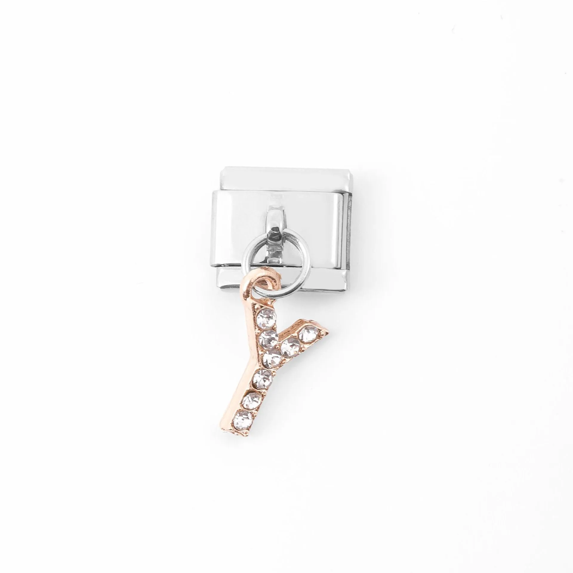 Wholesale Italian Charm Bracelet Stainless Steel Pendant Letter Module Charms