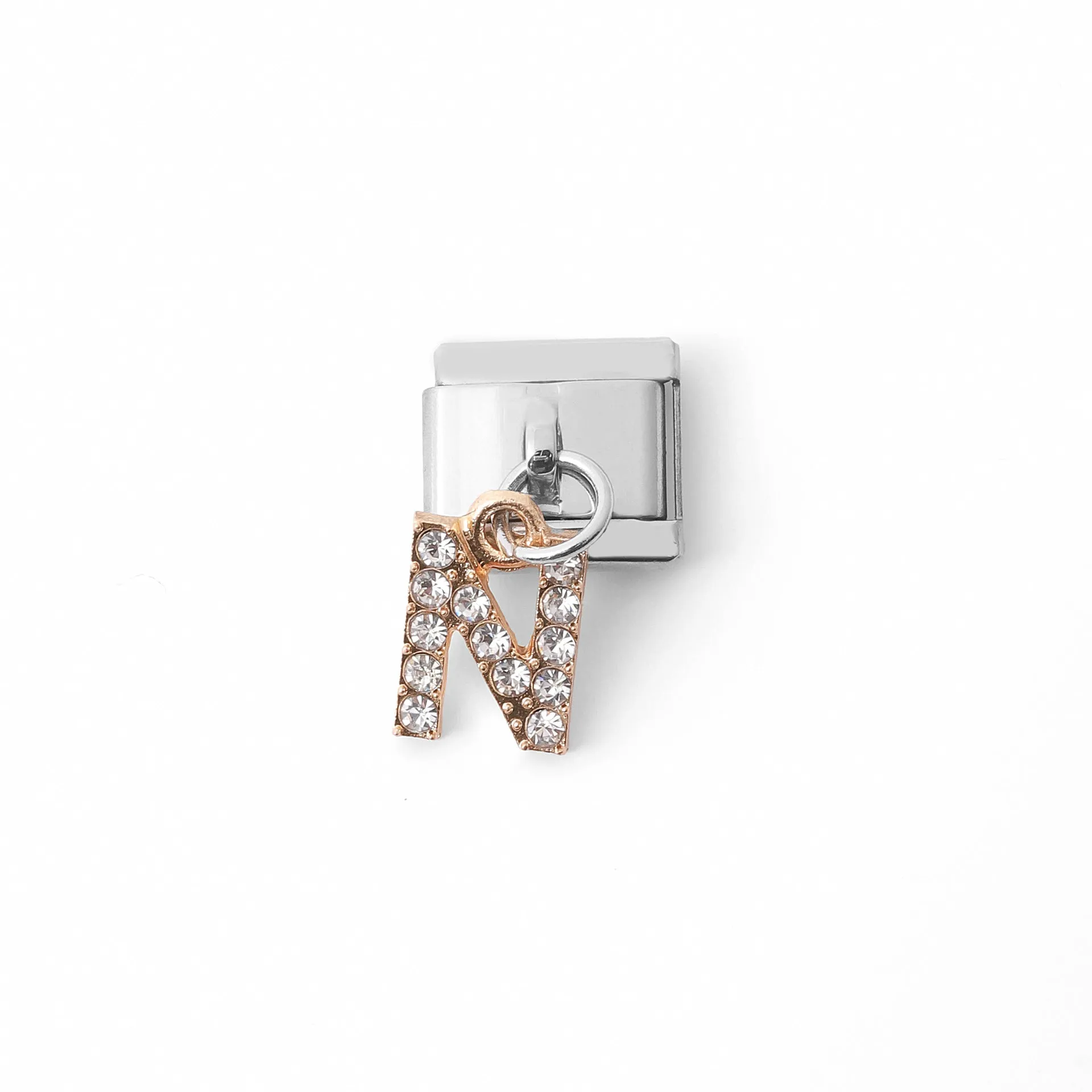 Wholesale Italian Charm Bracelet Stainless Steel Pendant Letter Module Charms