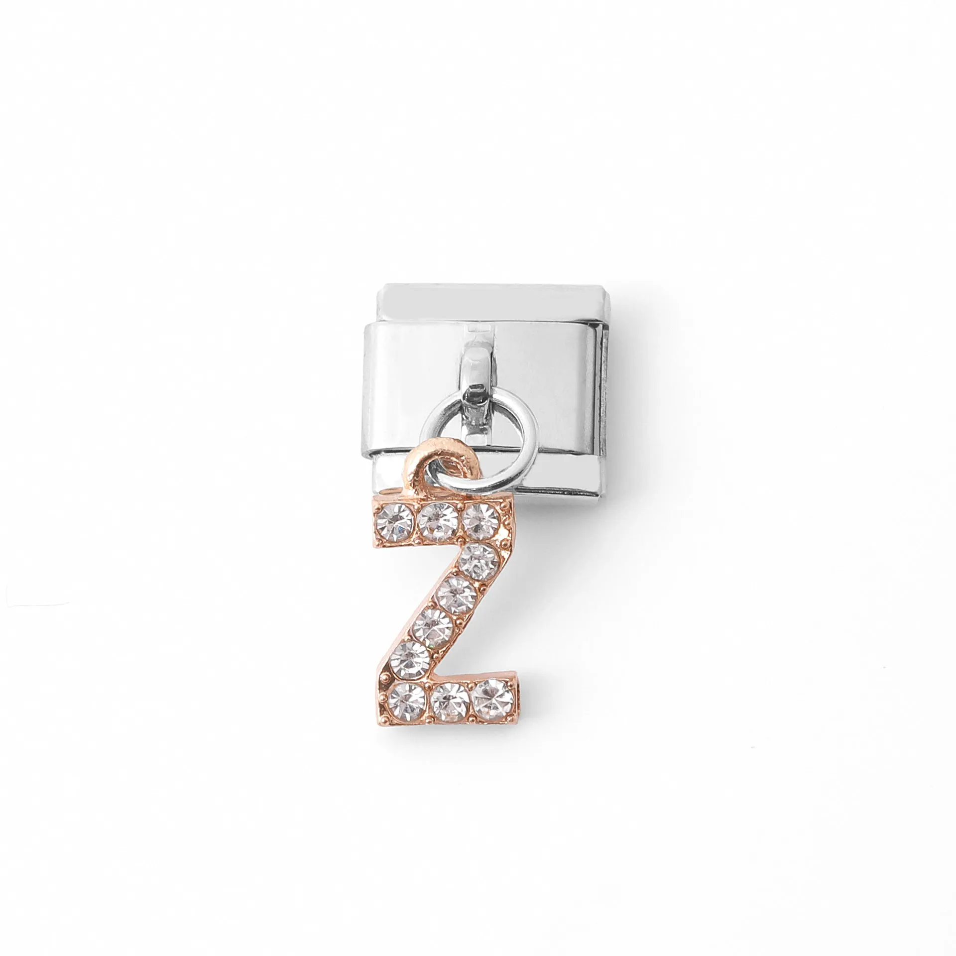 Wholesale Italian Charm Bracelet Stainless Steel Pendant Letter Module Charms