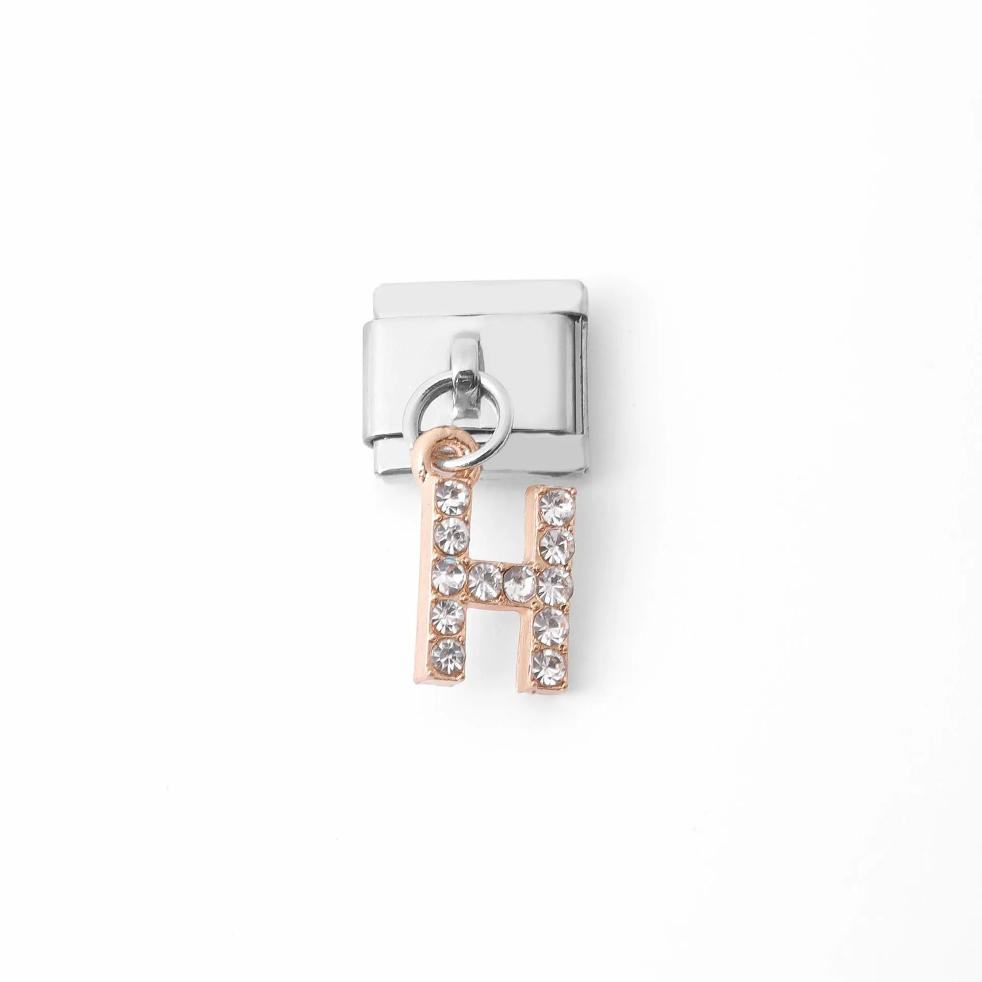 Wholesale Italian Charm Bracelet Stainless Steel Pendant Letter Module Charms