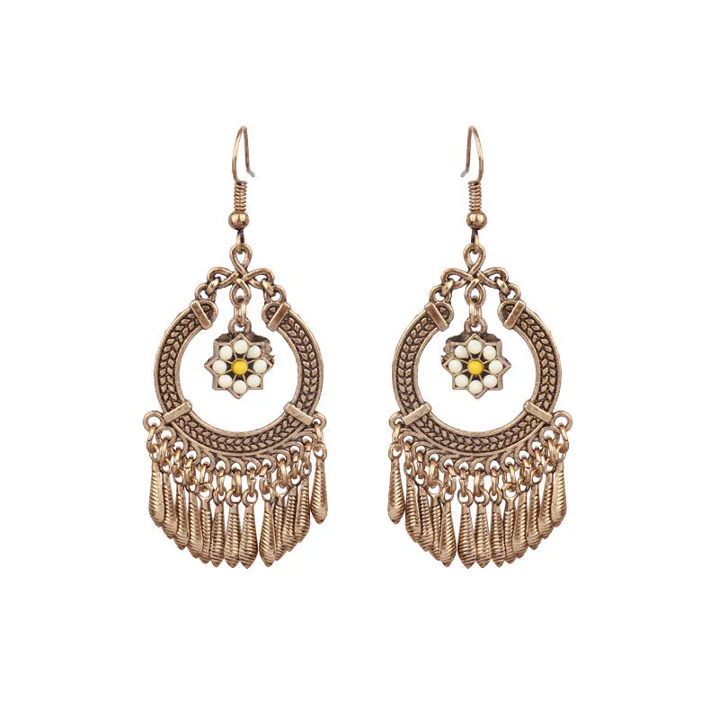 Wholesale Jewelry Retro Palace Wind Alloy Earrings