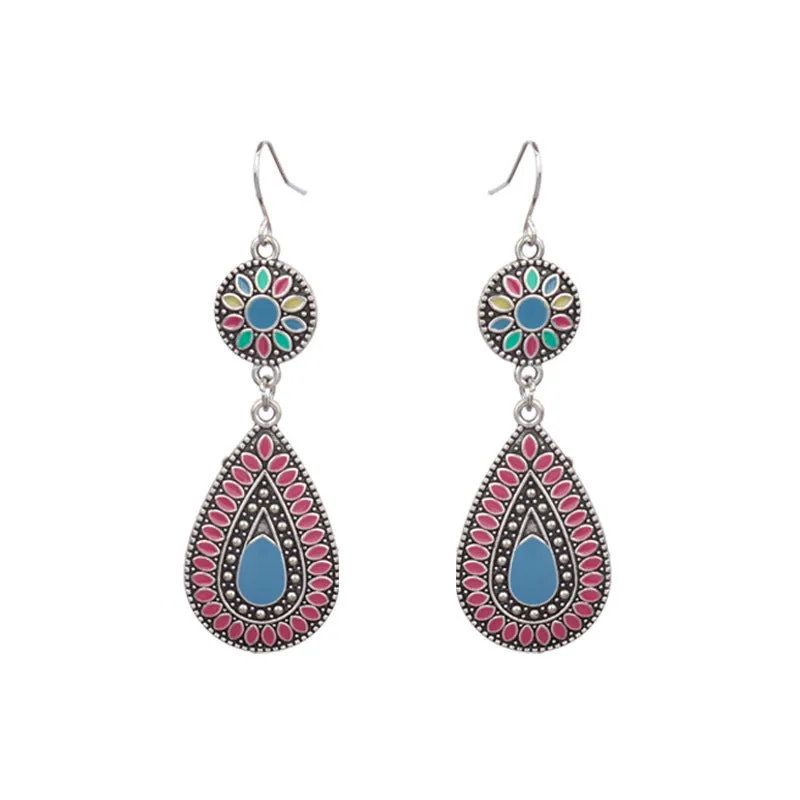 Wholesale Jewelry Retro Palace Wind Alloy Earrings