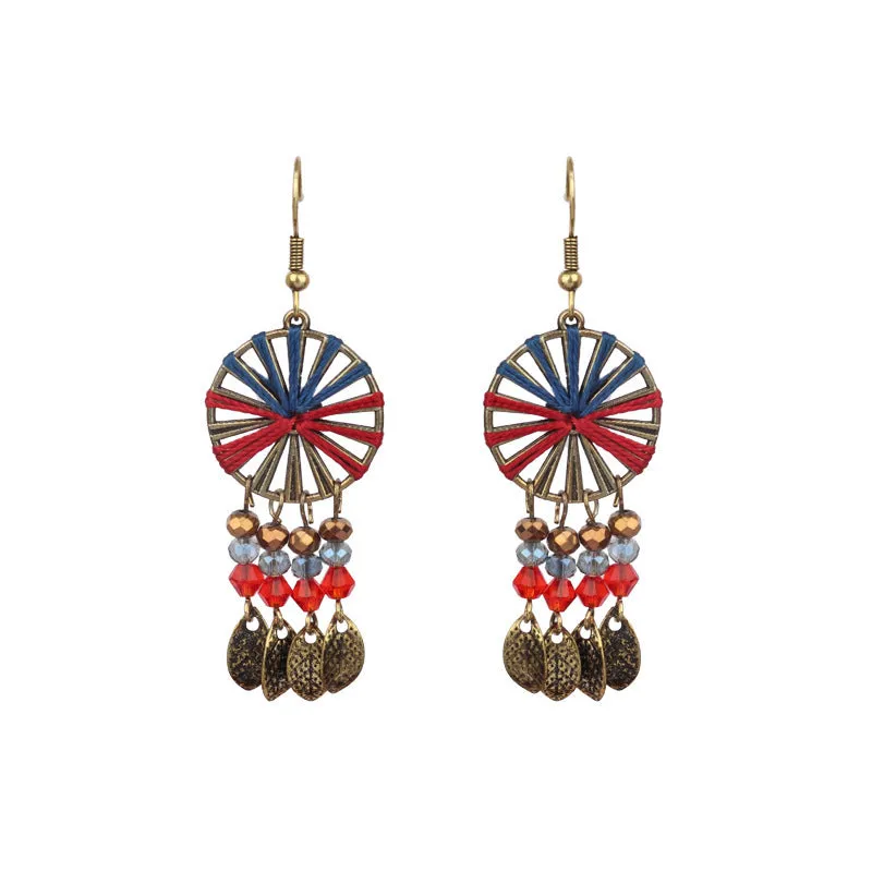 Wholesale Jewelry Retro Palace Wind Alloy Earrings