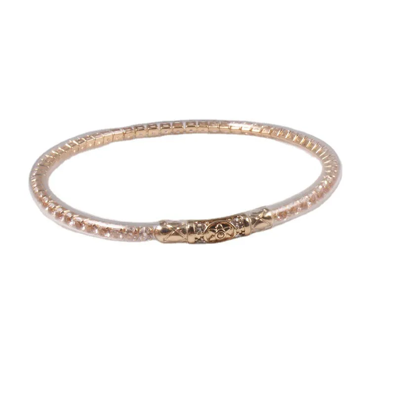 Wholesale jonc bouddhiste Diamond Hexagram Silicone Bracelet