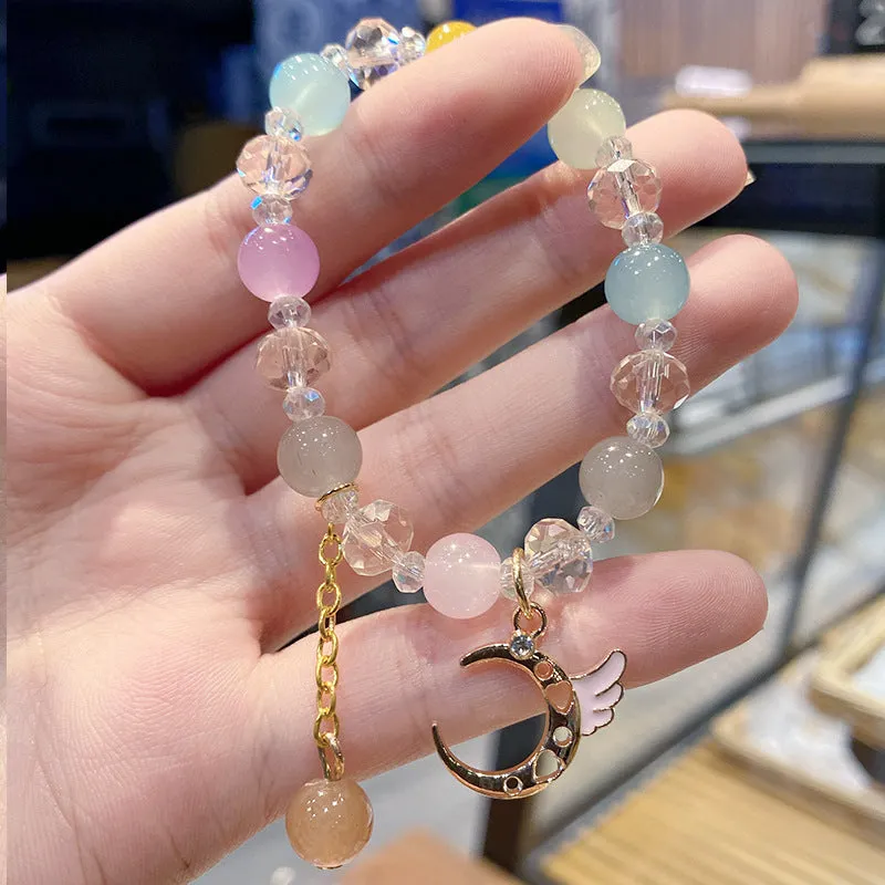 Wholesale Kids Cute Crystal Student Style Cartoon Girlfriend Bracelet