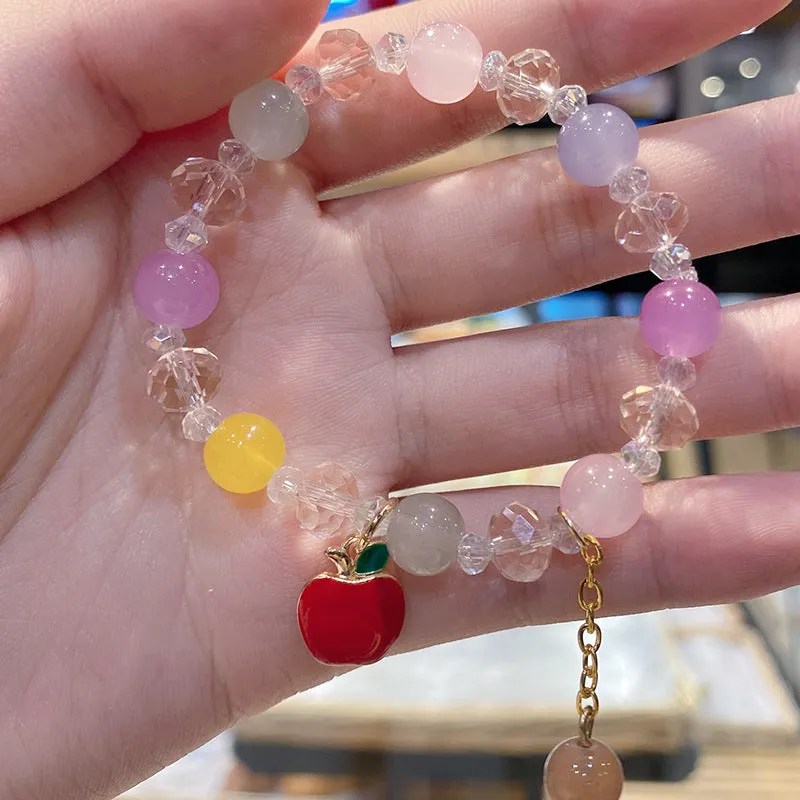 Wholesale Kids Cute Crystal Student Style Cartoon Girlfriend Bracelet