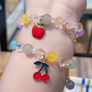 Wholesale Kids Cute Crystal Student Style Cartoon Girlfriend Bracelet