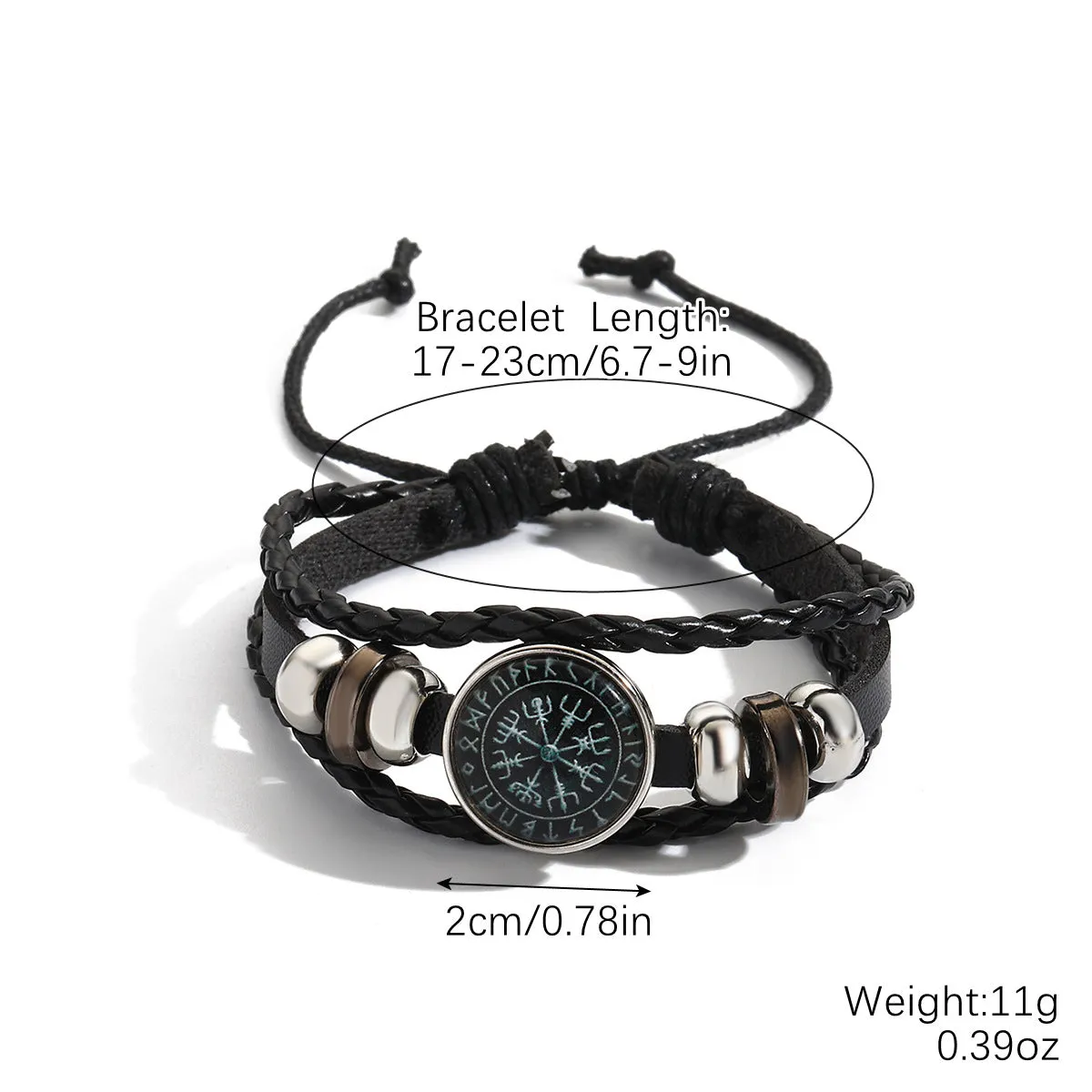 Wholesale Leather Vintage Ethnic Style Men's Bracelets