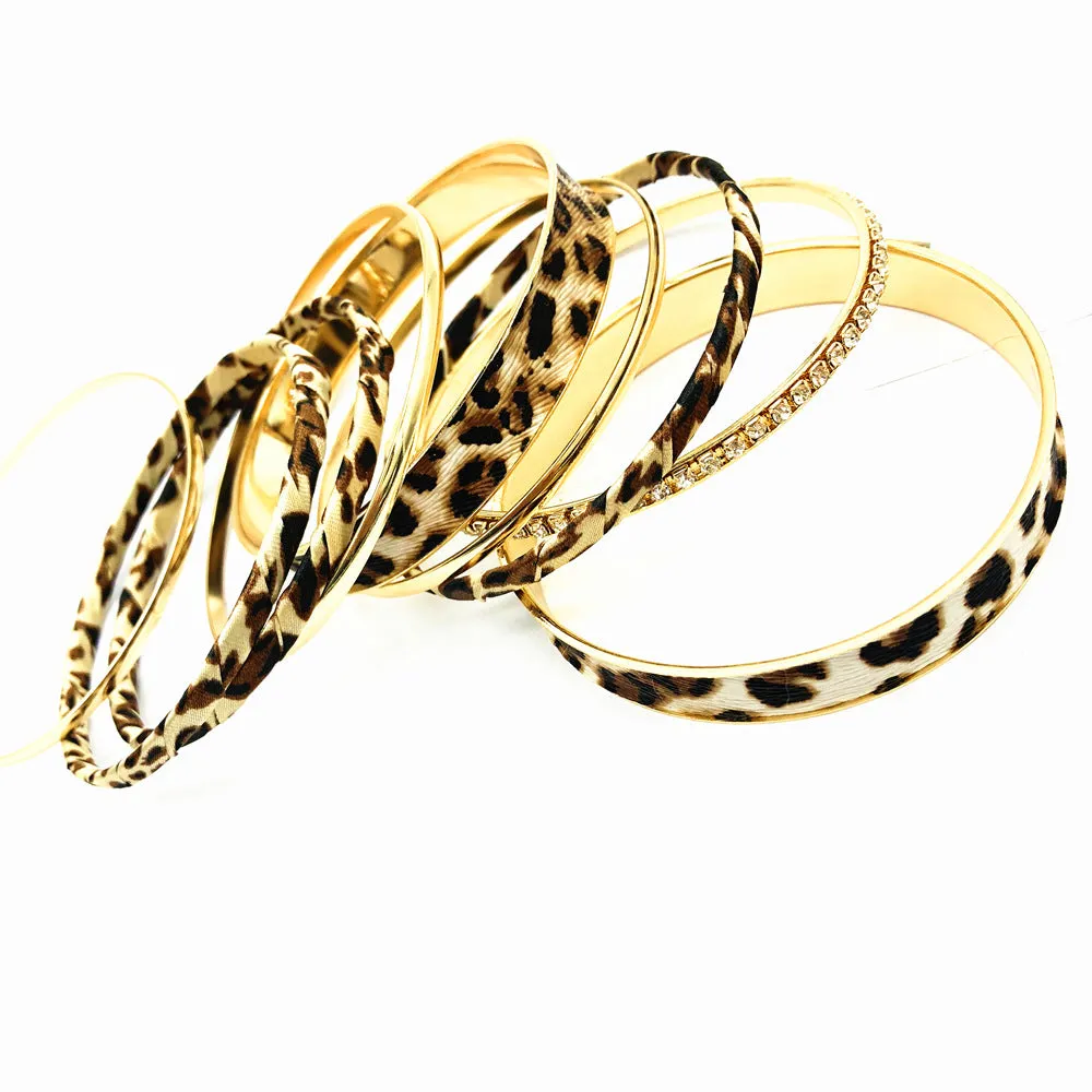 Wholesale Leopard Multi-layer Combination bracelet