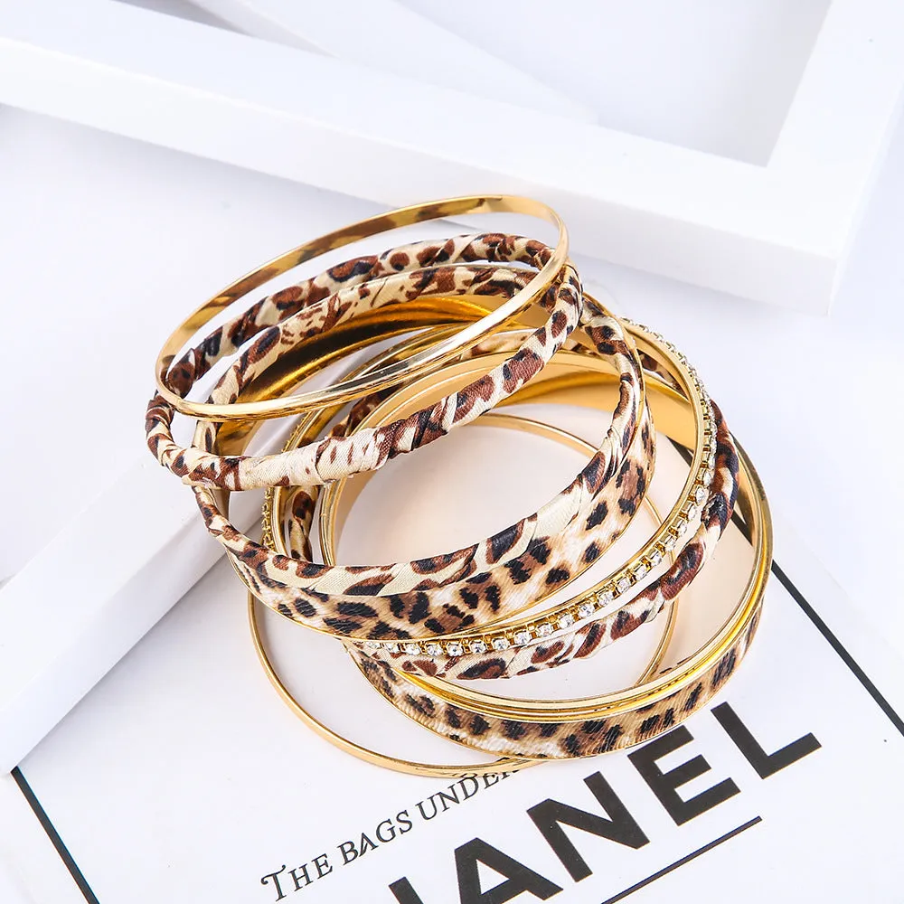 Wholesale Leopard Multi-layer Combination bracelet