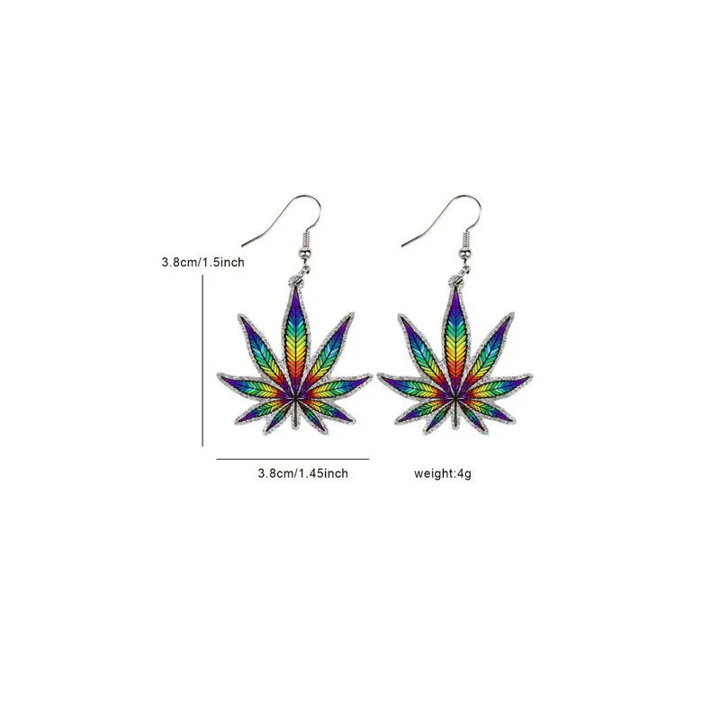 Wholesale LGBT Rainbow Pride Month Butterfly Sunflower Acrylic Earrings