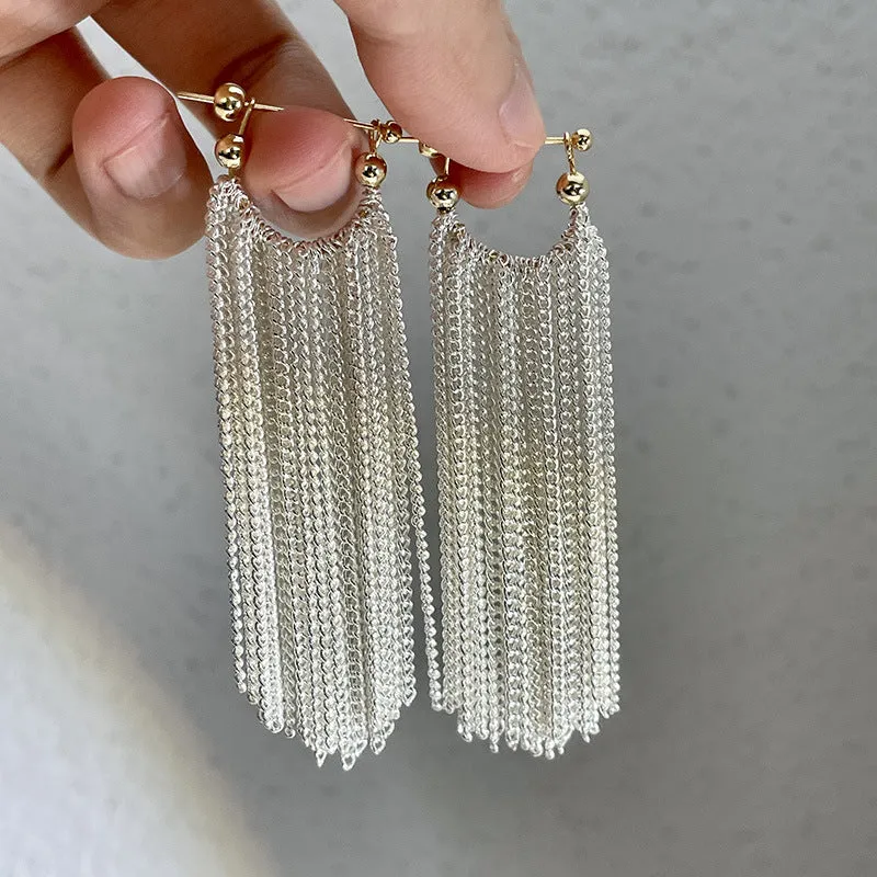 Wholesale Long Tassel Copper Earrings